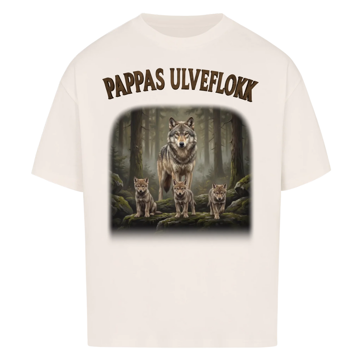 Pappas Ulveflokk - Personlig gave til pappa med barnas navn