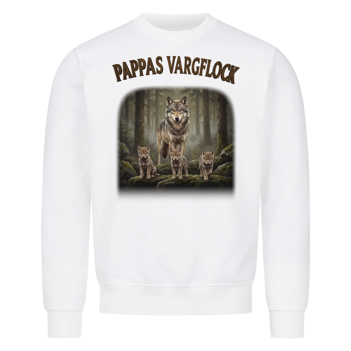 Pappas Vargflock - Personlig present till pappa med barnens namn