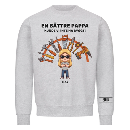 En bättre pappa kunde vi inte ha byggt | Personlig present till pappa med barnens namn