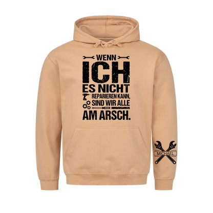 Sind wir alle Hoodie, Lustiges Geschenk für Männer, Ehemann, Papa, Opa, Handwerker und Heimwerker, Personalisierter Hoodie