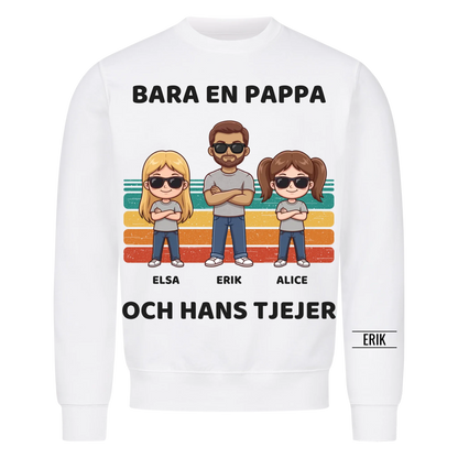 Bara en pappa och hans tjejer | Personlig present till pappa med döttrarnas namn