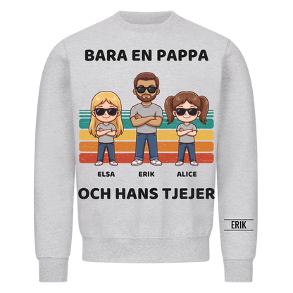 Bara en pappa och hans tjejer | Personlig present till pappa med döttrarnas namn