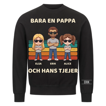 Bara en pappa och hans tjejer | Personlig present till pappa med döttrarnas namn