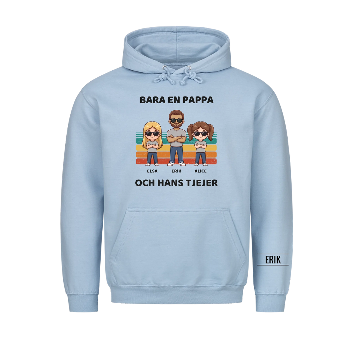 Bara en pappa och hans tjejer | Personlig present till pappa med döttrarnas namn