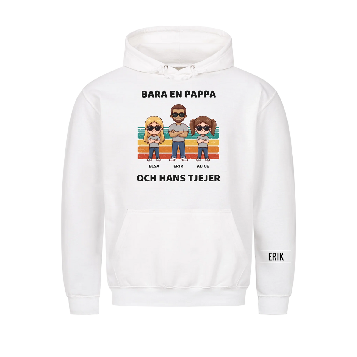 Bara en pappa och hans tjejer | Personlig present till pappa med döttrarnas namn