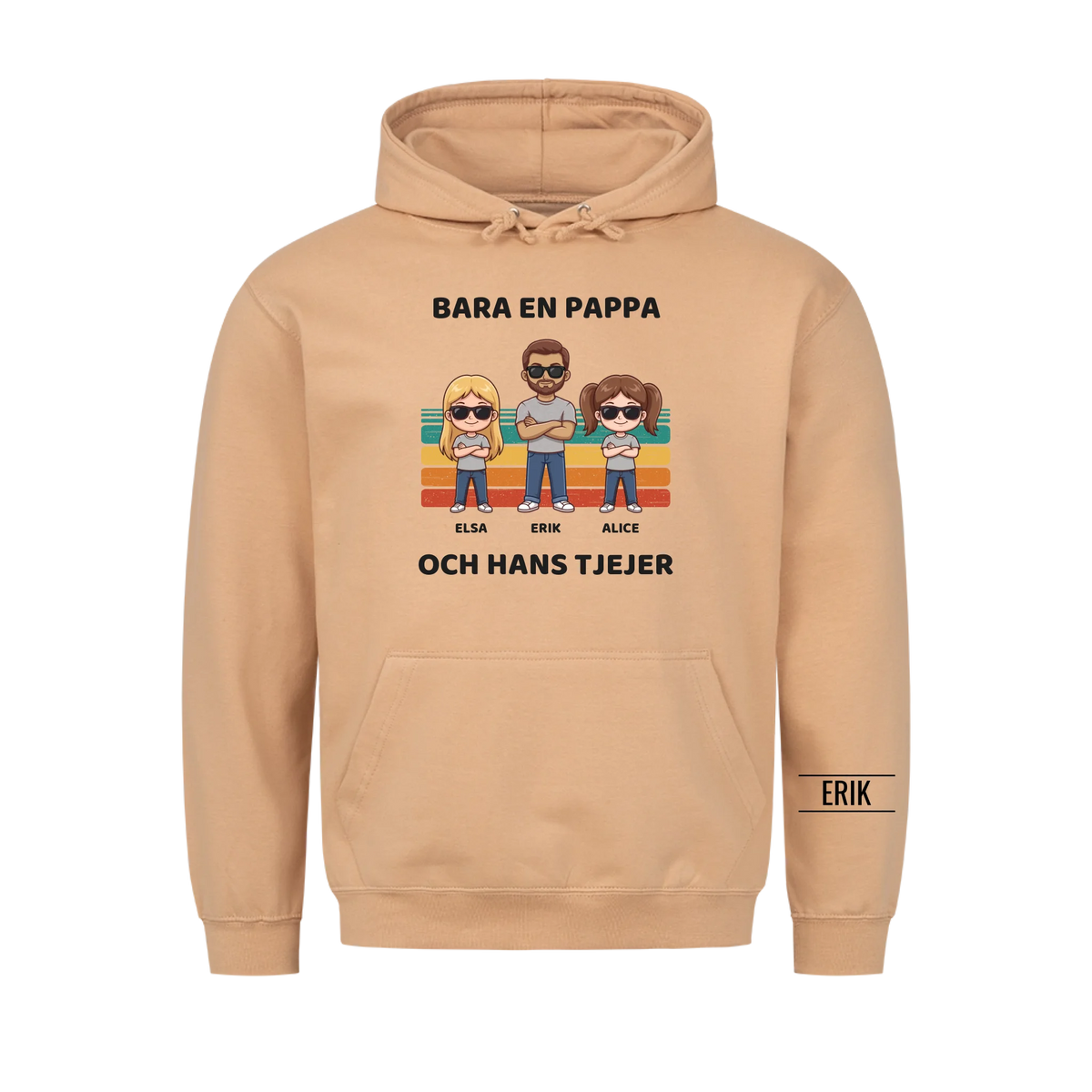 Bara en pappa och hans tjejer | Personlig present till pappa med döttrarnas namn