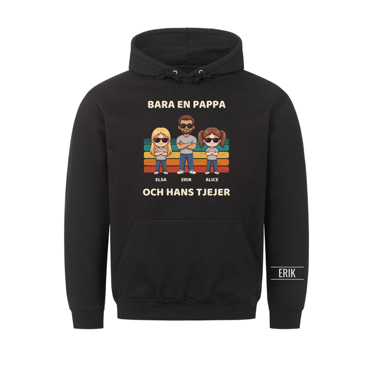Bara en pappa och hans tjejer | Personlig present till pappa med döttrarnas namn