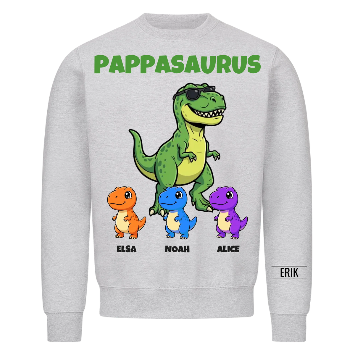 Pappasaurus | Personlig present till pappa med barnens namn