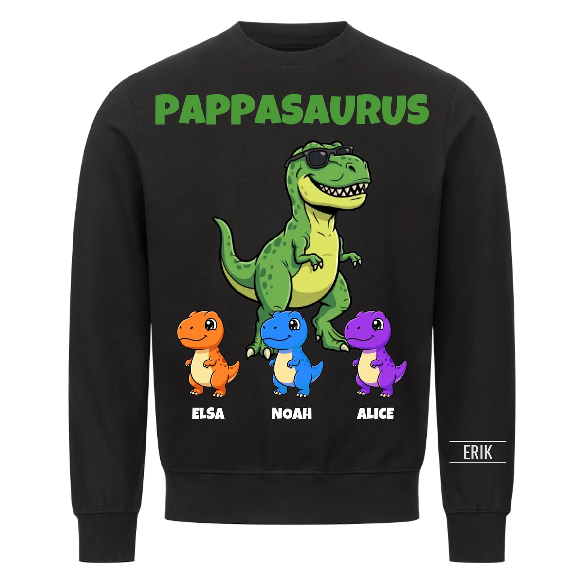 Pappasaurus | Personlig present till pappa med barnens namn
