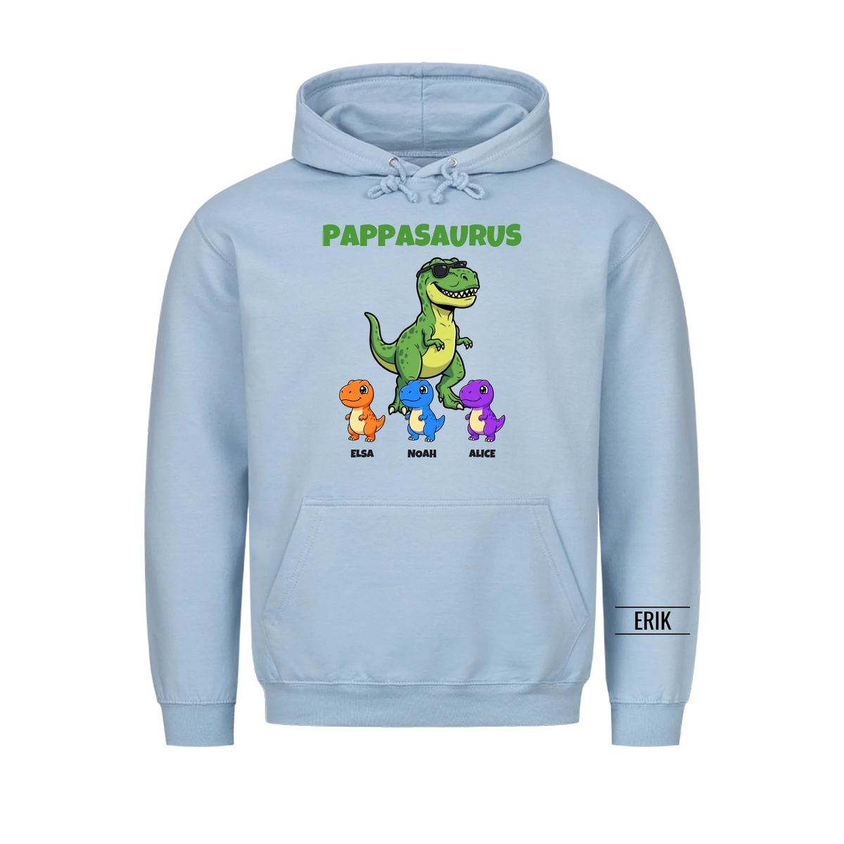 Pappasaurus | Personlig present till pappa med barnens namn