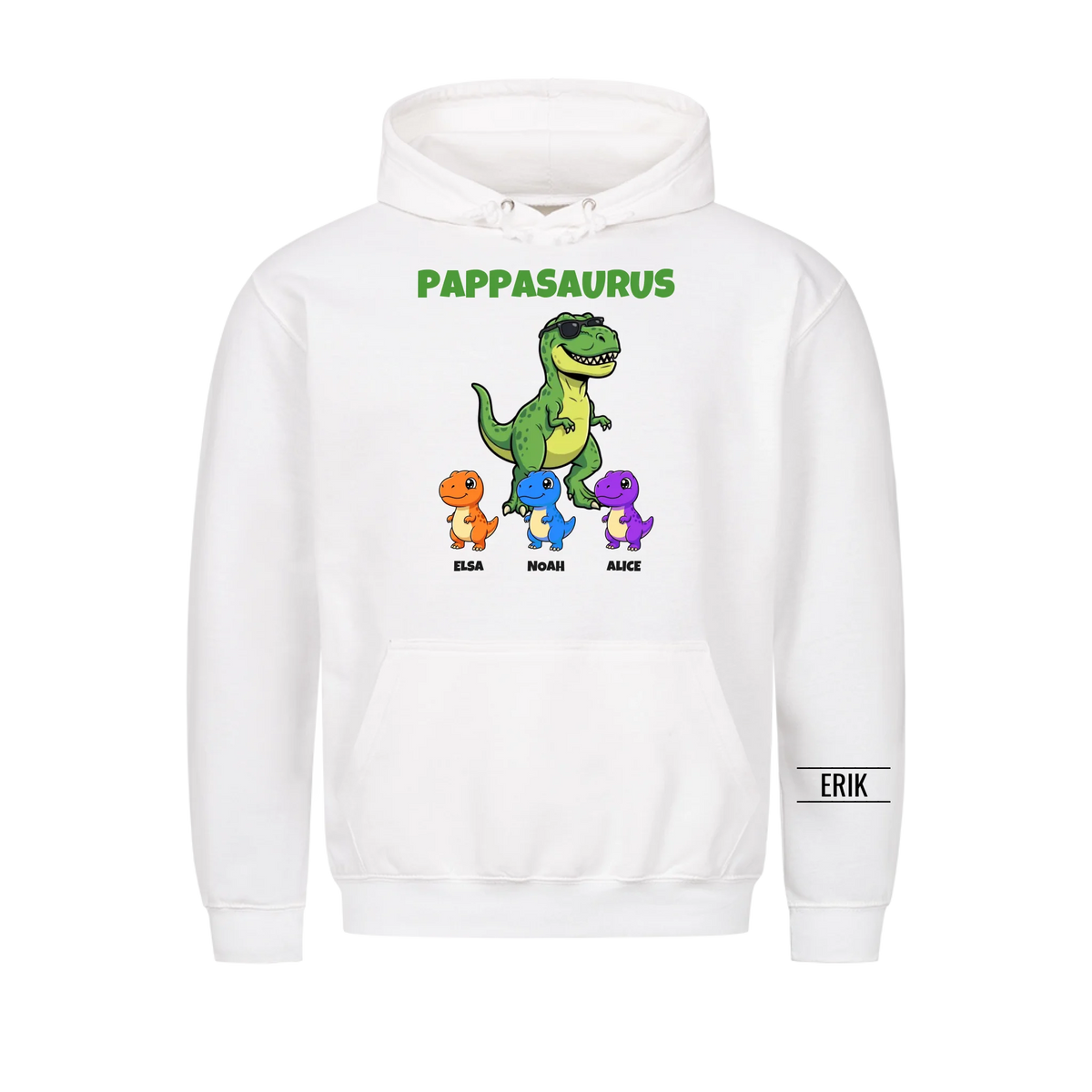 Pappasaurus | Personlig present till pappa med barnens namn