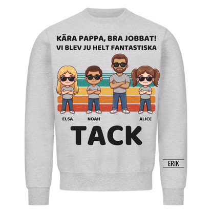 Kära pappa bra jobbat vi blev fantastiska tack | Personlig present till pappa med barnens namn