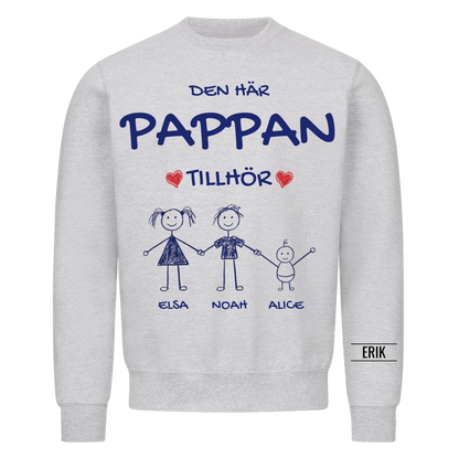 Den här pappan tillhör | Personlig present till pappa med barnens namn