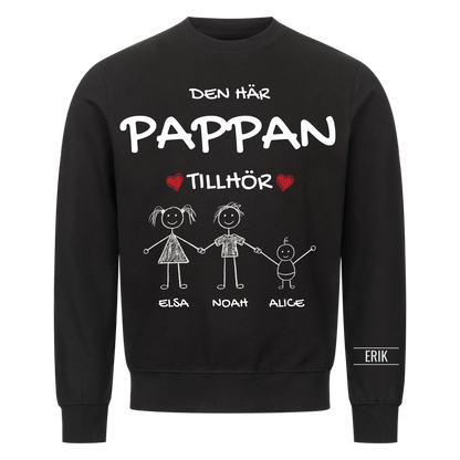 Den här pappan tillhör | Personlig present till pappa med barnens namn