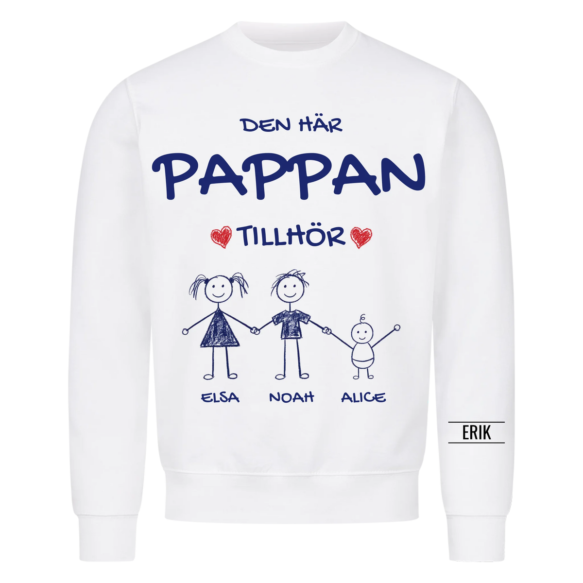 Den här pappan tillhör | Personlig present till pappa med barnens namn