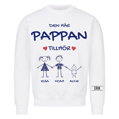 Den här pappan tillhör | Personlig present till pappa med barnens namn