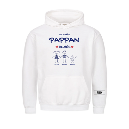 Den här pappan tillhör | Personlig present till pappa med barnens namn