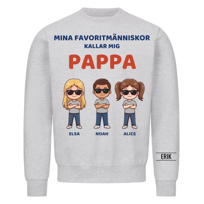 Mina favoritmänniskor kallar mig pappa | Personlig present till pappa med barnens namn
