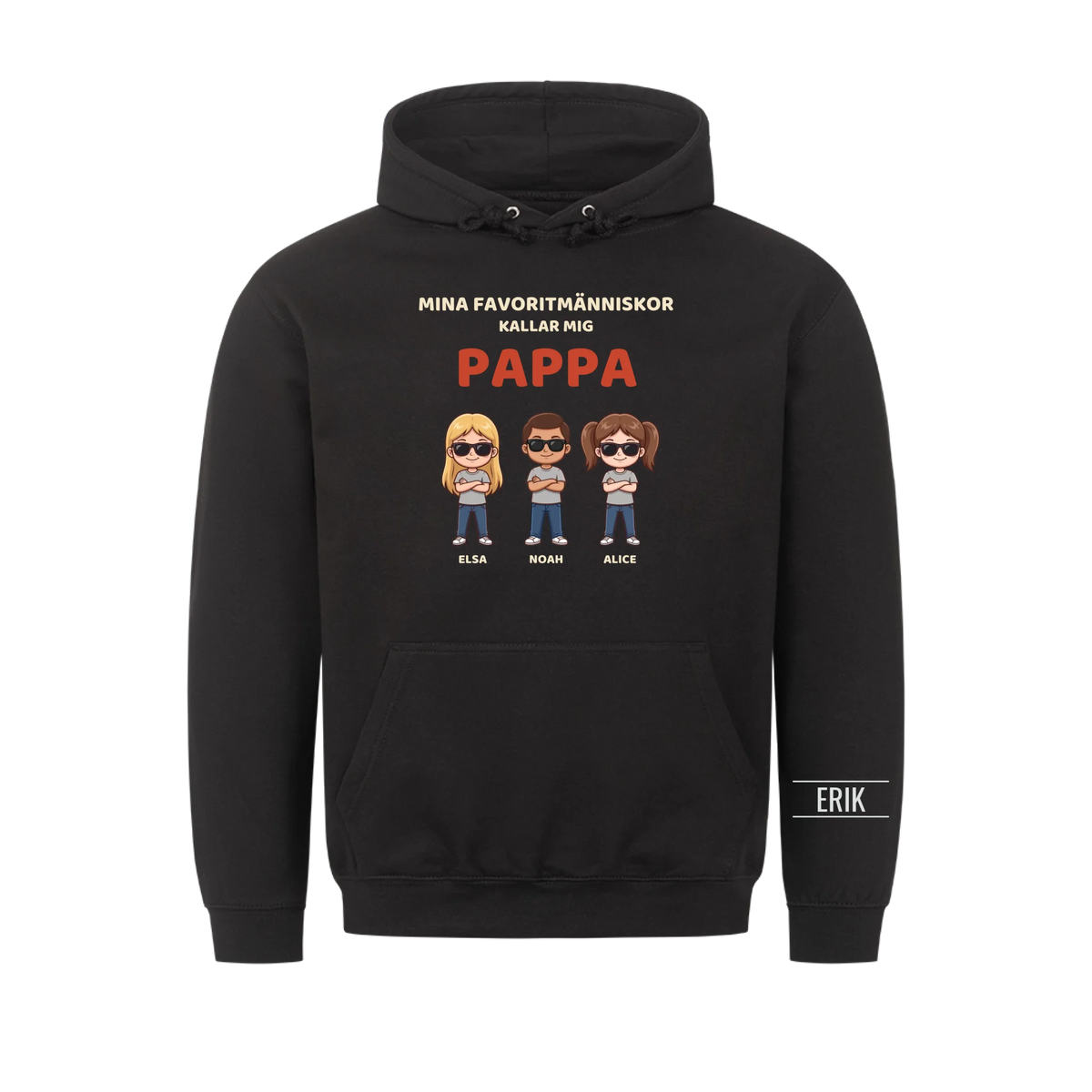 Mina favoritmänniskor kallar mig pappa | Personlig present till pappa med barnens namn
