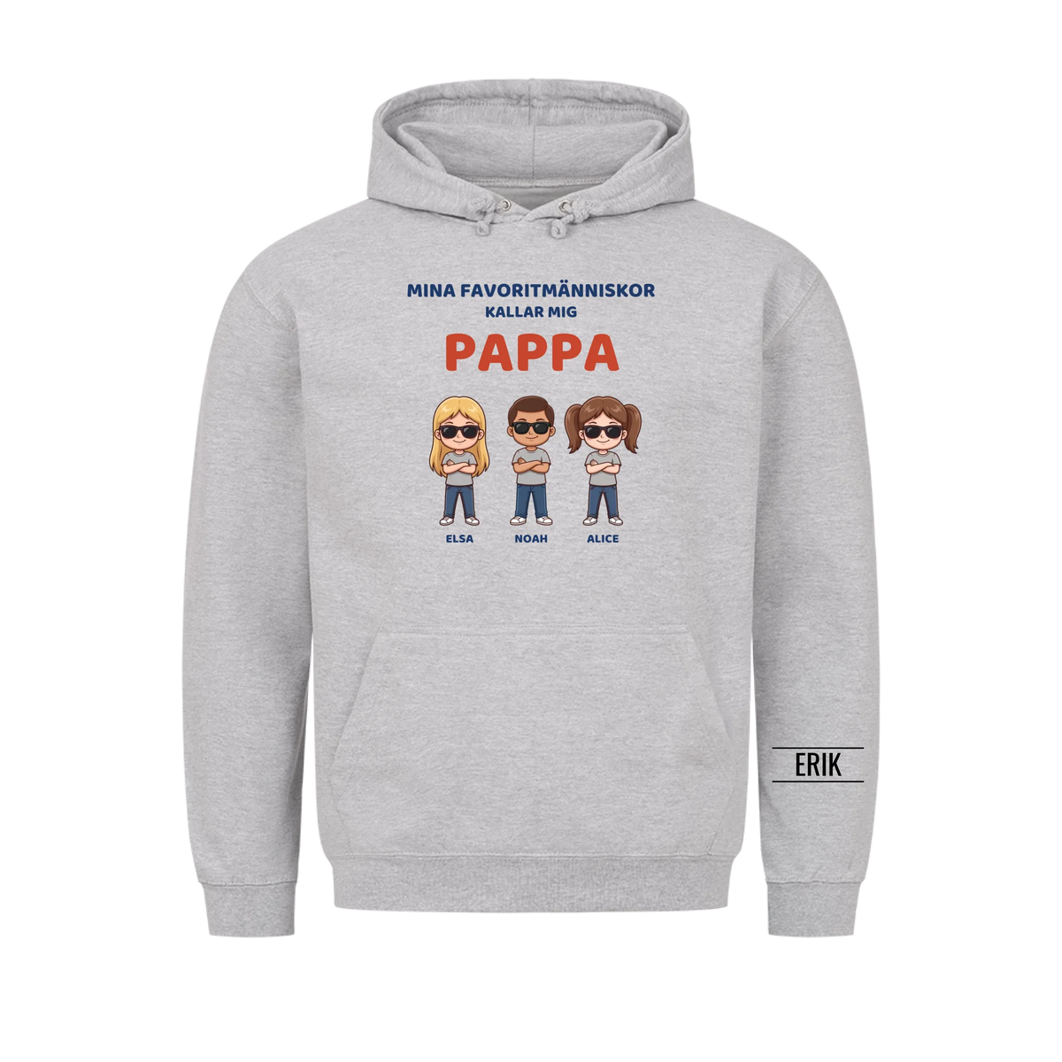 Mina favoritmänniskor kallar mig pappa | Personlig present till pappa med barnens namn