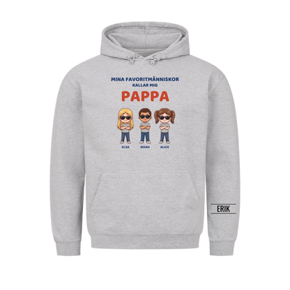 Mina favoritmänniskor kallar mig pappa | Personlig present till pappa med barnens namn