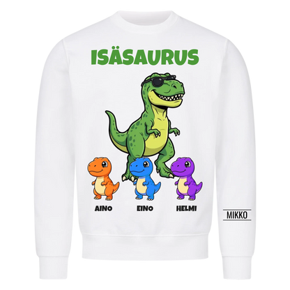 Isäsaurus | Personoitu lahja isälle lasten nimillä