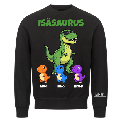 Isäsaurus | Personoitu lahja isälle lasten nimillä