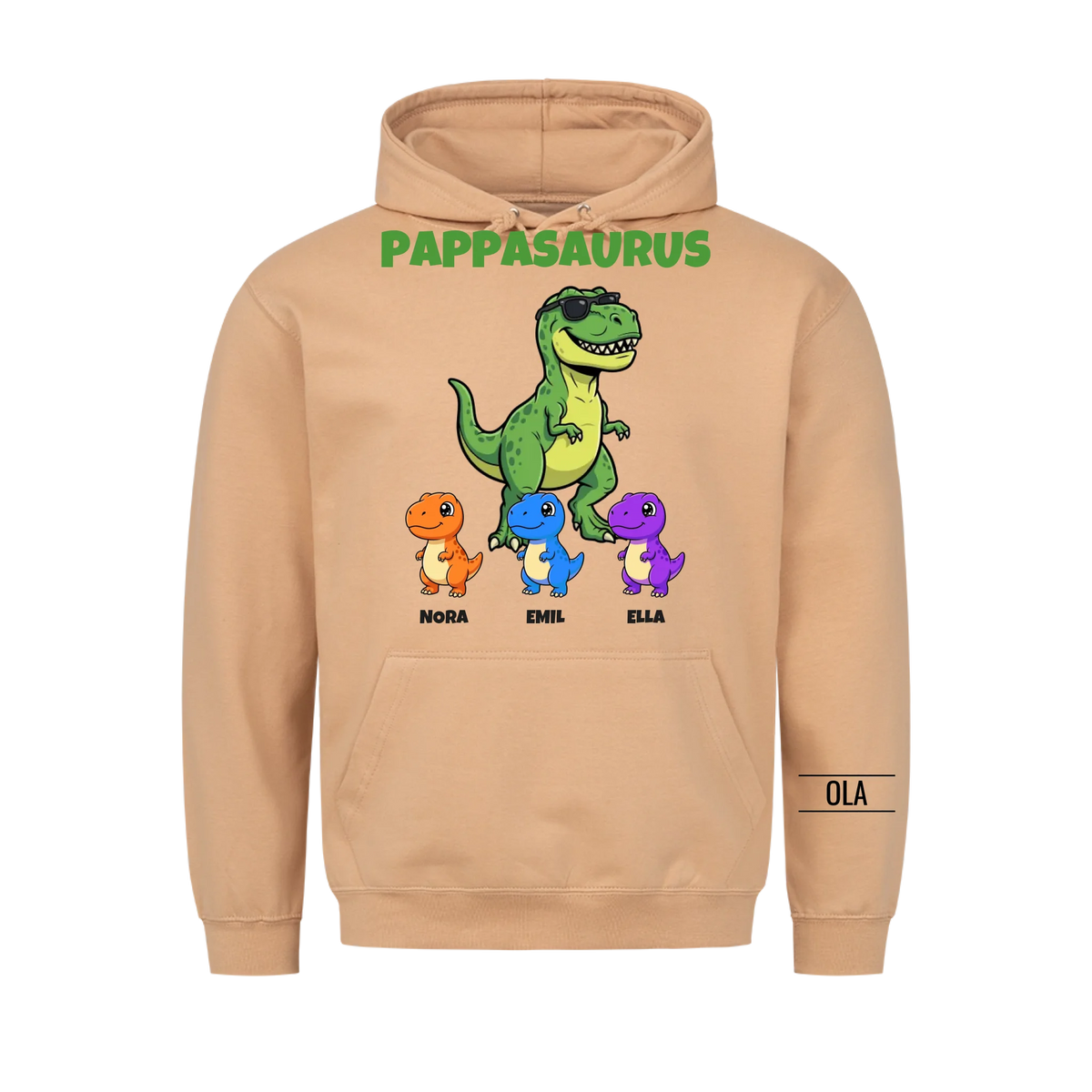 Pappasaurus | Personlig gave til pappa med barnas navn