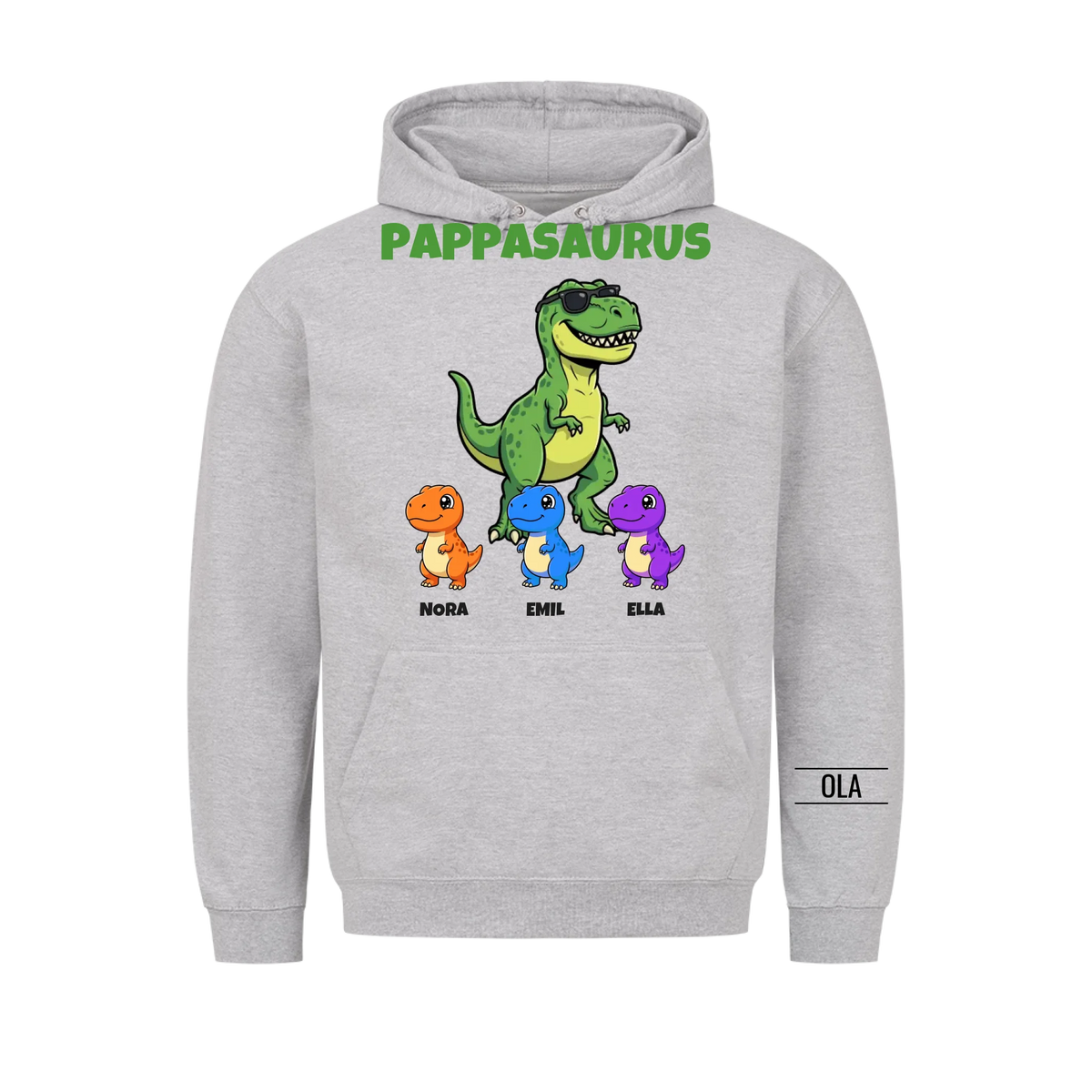 Pappasaurus | Personlig gave til pappa med barnas navn