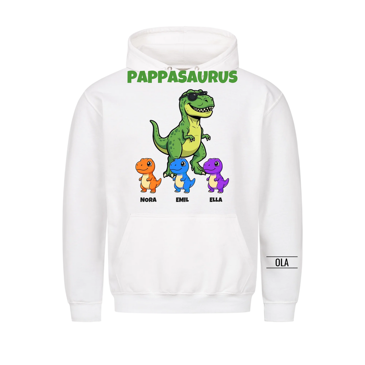 Pappasaurus | Personlig gave til pappa med barnas navn