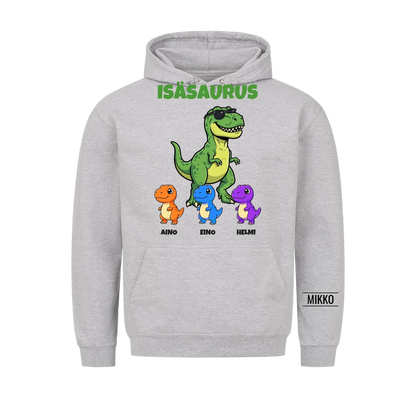 Isäsaurus | Personoitu lahja isälle lasten nimillä