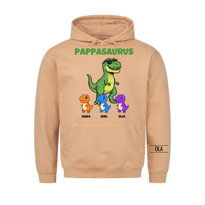 Pappasaurus hettegenser | Personlig gave til pappa med barnas navn