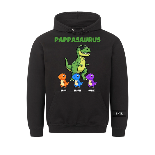 Pappasaurus hoodie | Personlig present till pappa med barnens namn