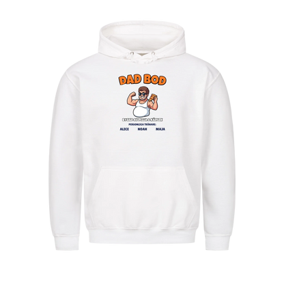 Dad Bod t-shirt med ditt foto som tecknad pappa och barnens namn. Rolig present till pappa