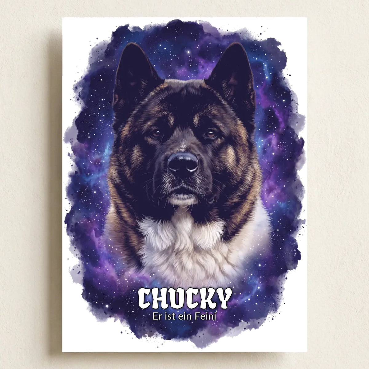 Haustier Aquarell Portrait - Personalisierte Leinwand & Poster für Hund, Katze & Co.