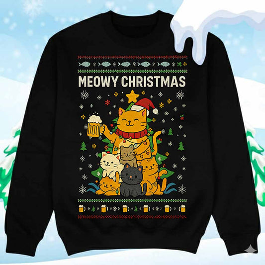 Meowy Christmas - Ugly Sweater