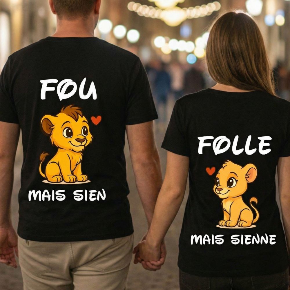 Les Lions Fous — Set T-Shirt Couple