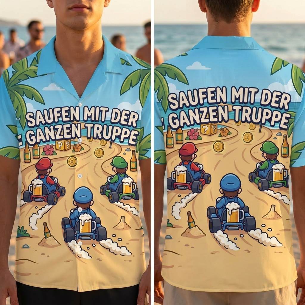 Truppe Fahren - Hawaiihemd