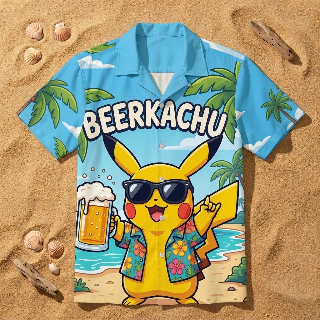 Beerkachu - Hawaiian Shirt