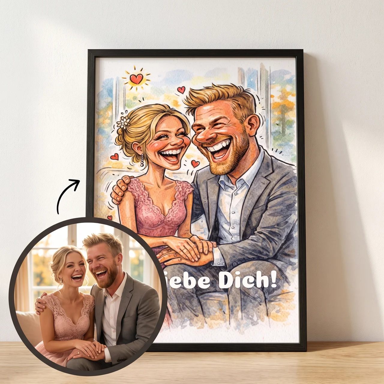 Caricatura di Coppia – Poster Personalizzato per Coppie