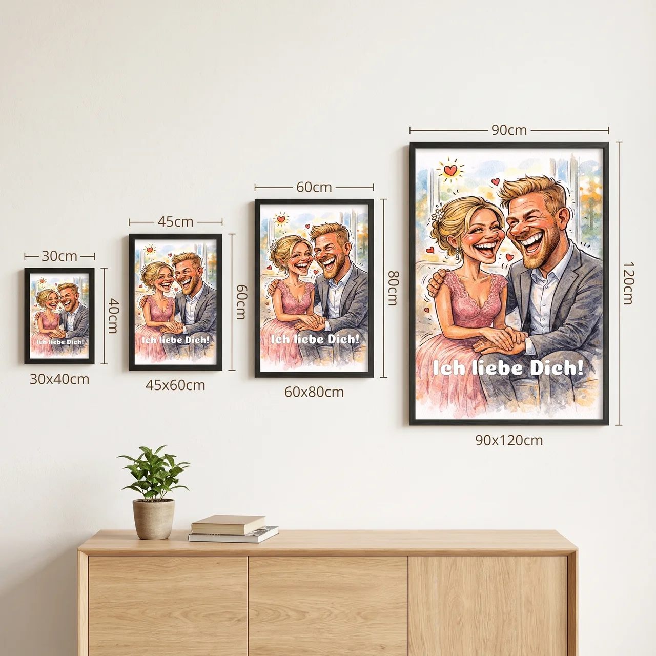 Caricatura di Coppia – Poster Personalizzato per Coppie